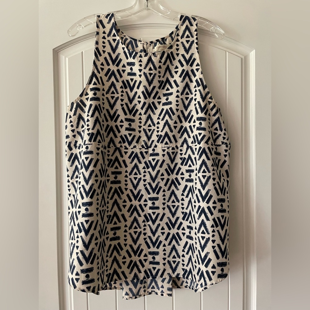 Sleeveless Top geometric pattern XL